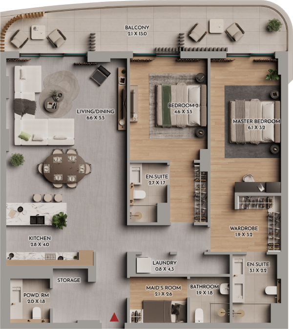 Floor plan A104